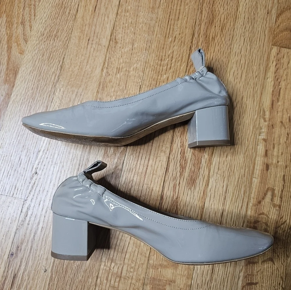 Everlane Size 7 The Day Heel Patent Leather in Taupe